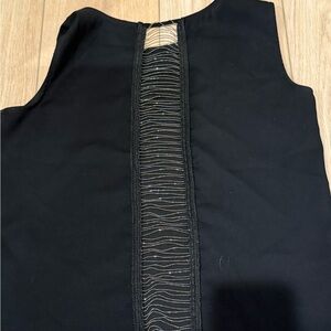 Zara Black Top Chain Back XS
